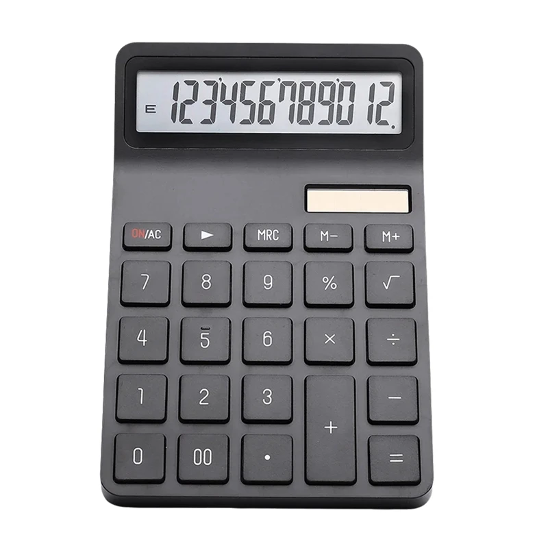 Solar Calculator With Dual Power Supply, 12 Digits, Home, Office, School, Financial, Accounting Tools