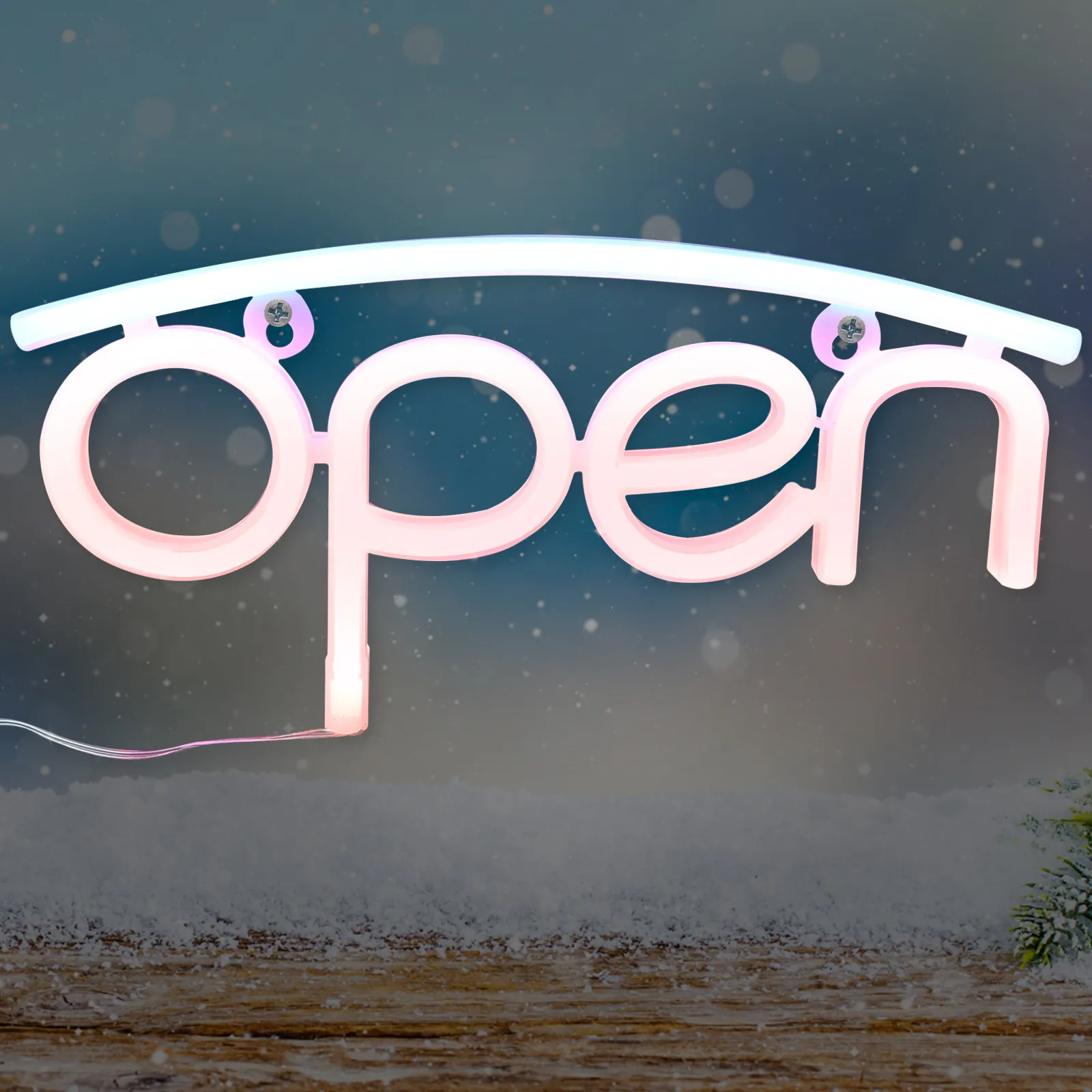 

LED Neon Open Sign Neon Light Unique Shape Design Party Bar Cafe Room Decor Wall Decoration LED Signs Room Decorations