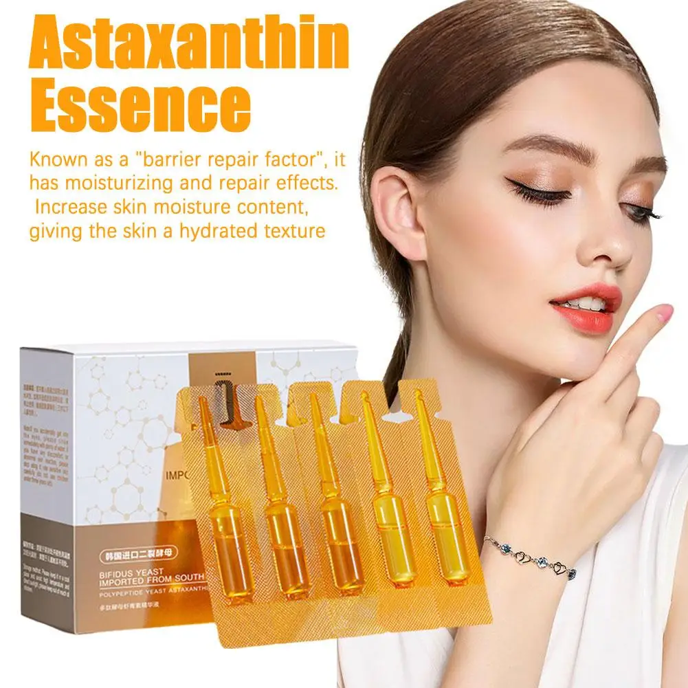 Astaxanthin Ampoule Anti Aging Face Serum Anti-aging Wrinkles Skin Brighten Whitening Hydrating Face Care Essence 2mlX20pcs