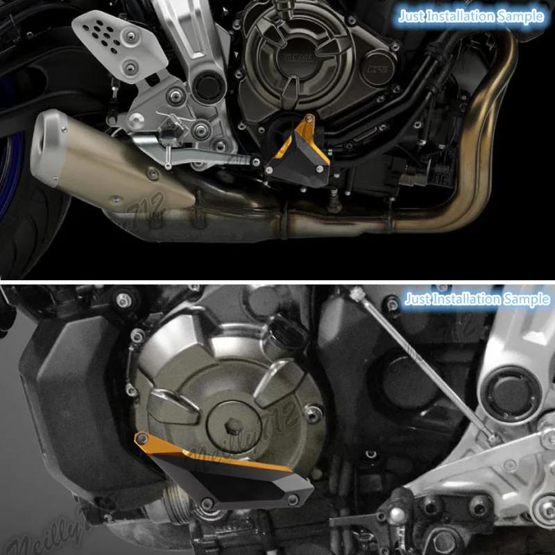 waase For Yamaha MT-07 FZ-07 MT07 2014 2015 2016 2017 2018 2019 2020 Engine Guard Stator Crash Pad Frame Slider Protector