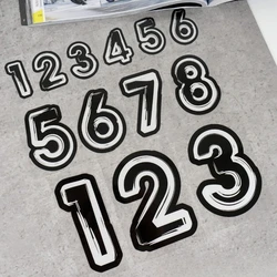 DIY 0123456789 Racing Number Stickers Motorcycle Head Windshield Helmet Decals Car Styling Fuel Tank Decoration Pegatinas Moto