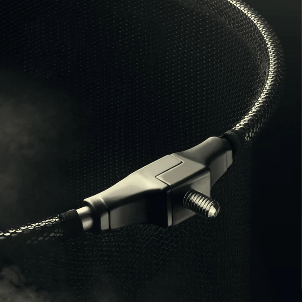 

35 CM Fishing Nets Aluminum Alloy Zipper Head Catch and Release Fold Able Non-stick Black