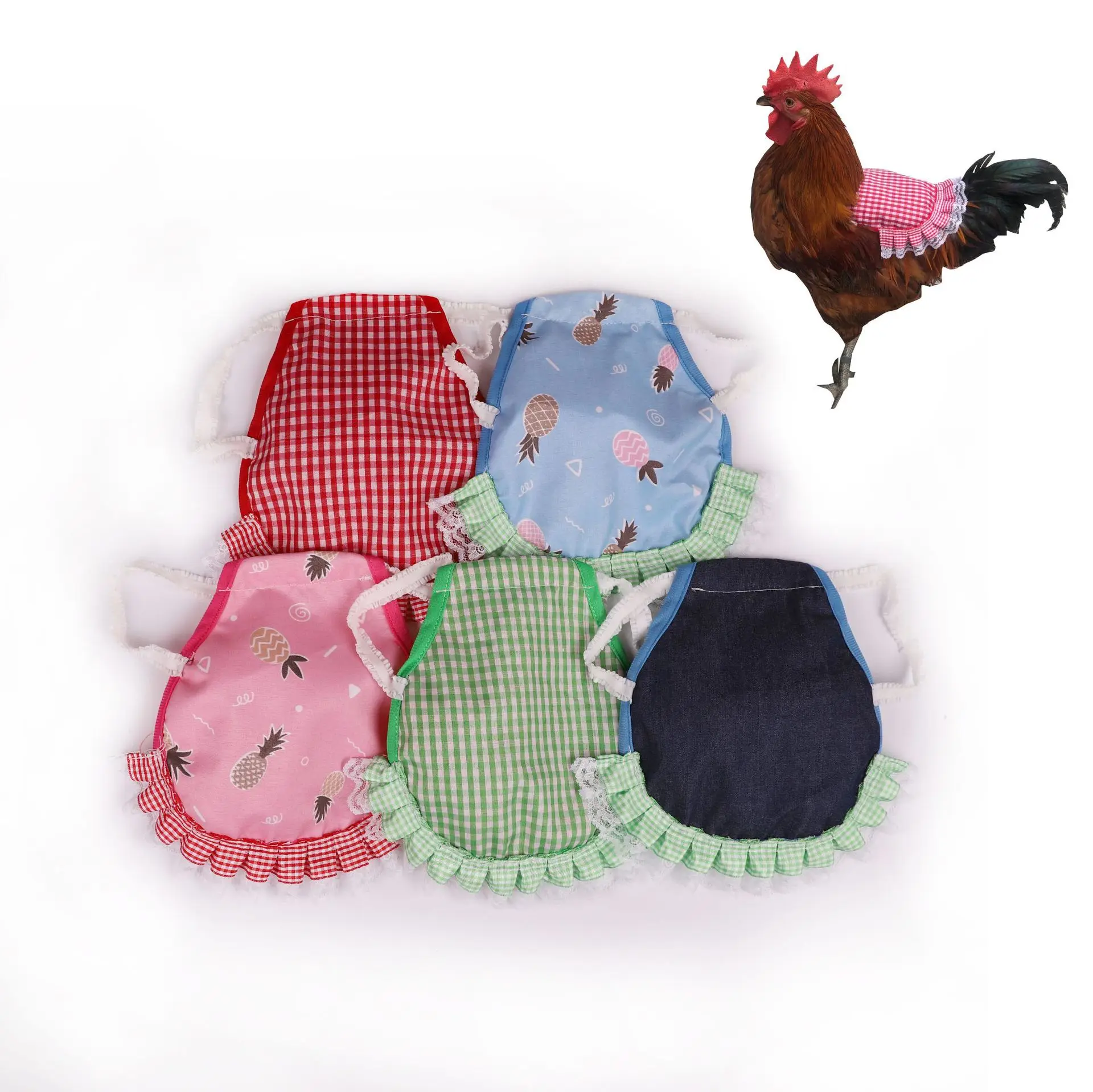 Soft Chicken Saddle Apron Practical Adjustable Cloth Hen Back Jacket Chicken Harness Vest Poultry Apron Protecting Feathers