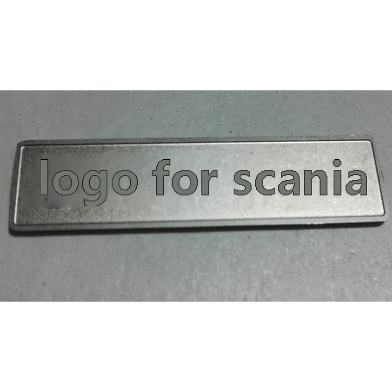 1 Item Simulation Metal Logo License Plate for 1/14 Tamiya RC Truck Car Scania BENZ 3363 VOLVO FH16 MAN Diy Parts Toys