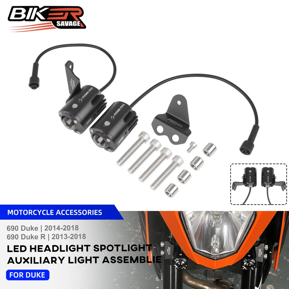 Motorcycle Led Fog Lights For 690 Duke/R DUKE690 2014-2018 Auxiliary Lights LED Spot Driving Fog Lights Fog Lamps Super Bright