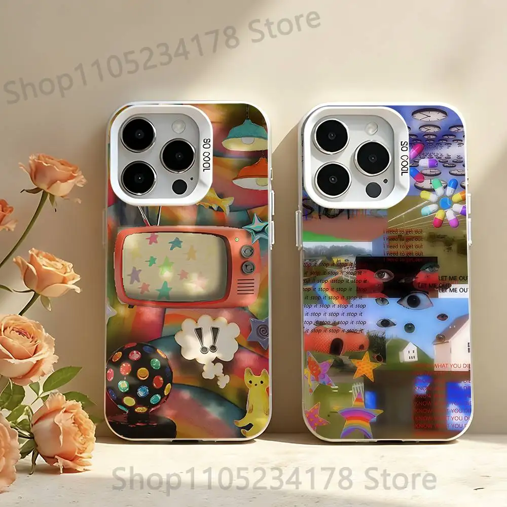 

Dreamcore Aesthetic ART Phone Case For iPhone 17,16,13,12,11,15,14,Pro,Max,Plus,SE4,Air,Mini White IMD Matte