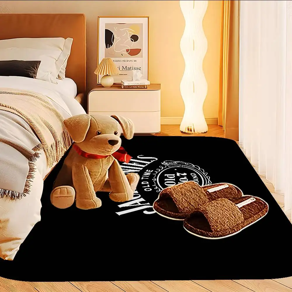 Alfombra clásica con logotipo de Whiskey J-Jack D-DanielS para pasillo, lavable, antideslizante, para sala de estar, sofá, sillas, alfombra para cocina, alfombra para el área del pasillo