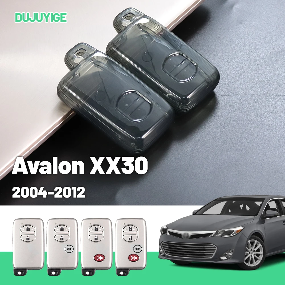 

Прозрачный чехол для ключей из ТПУ для Toyota Avalon XX30 2004-2012, защитный чехол для брелока, автомобильные аксессуары 2005 2006 2007 2008 2009