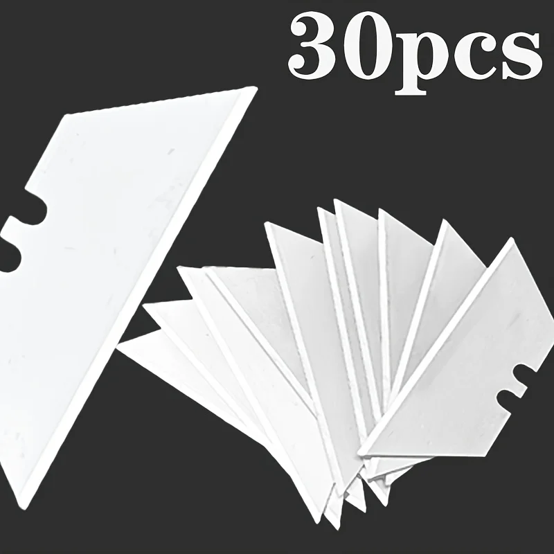10/30Pcs Special Knife Blades Steel Material Utility Knife Trapezoid Blades Replacement DIY Art Craft Cutter Tool Blade