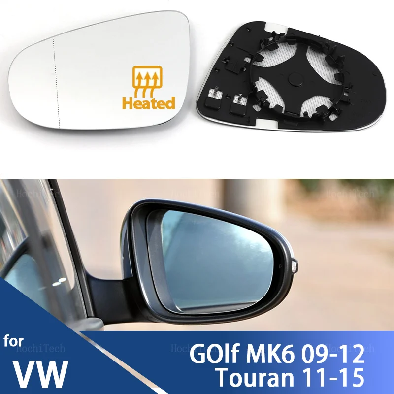 Für VW Volkswagen Golf 6 MK6 5K 2009-2012 Touran 2011-2015 Linke oder Rechte Seite Beheizte Außenspiegel Glas Rückspiegel Objektiv