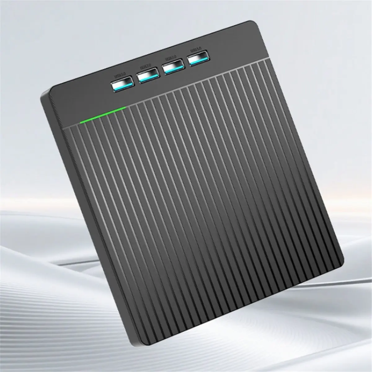 External CD DVD Drive,CD Burner Player Writer with 4 USB Ports and 2 TF/SD Card Slots,Ultra Slim Optical Disk Driver