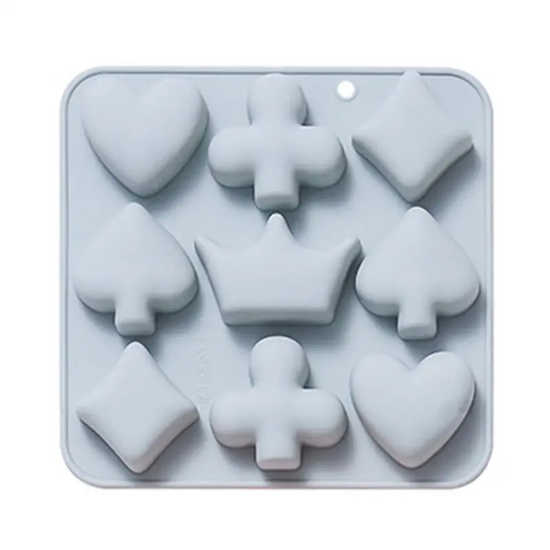 

G6KF 3 PCS Silicone Chocolate Moulds Cards Themed Candy Moulds DIY Baking Tools