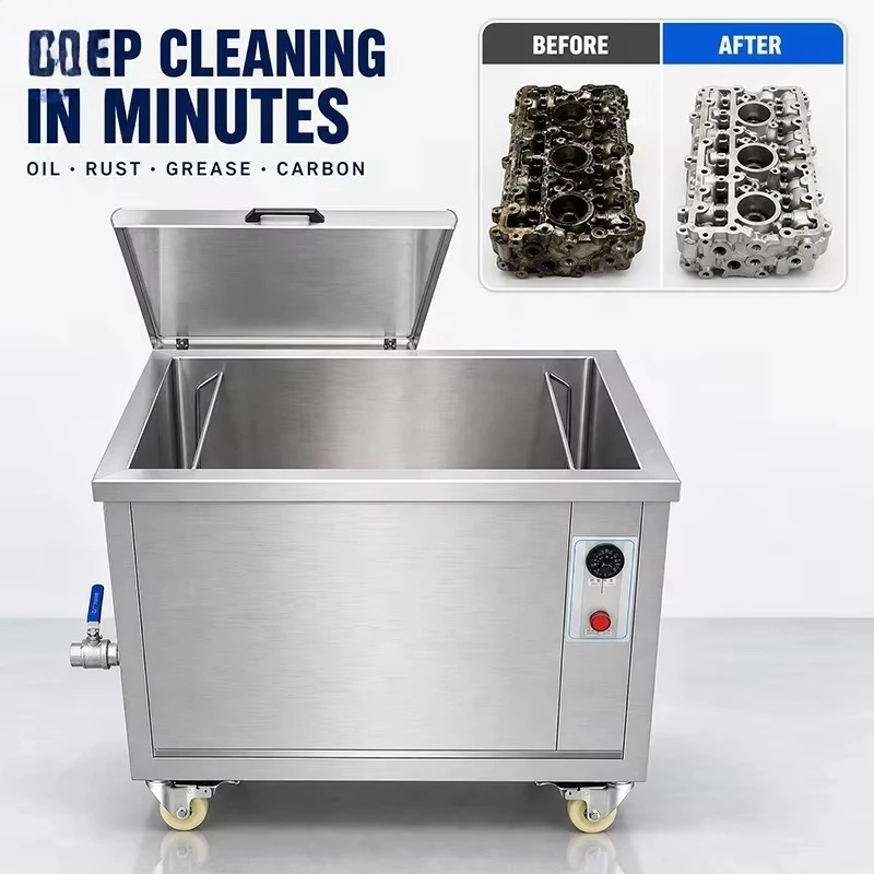 Industrial Ultrasonic Cleaner Stainless Steel Cleaning Machine with Heating for Metal Parts Auto Parts