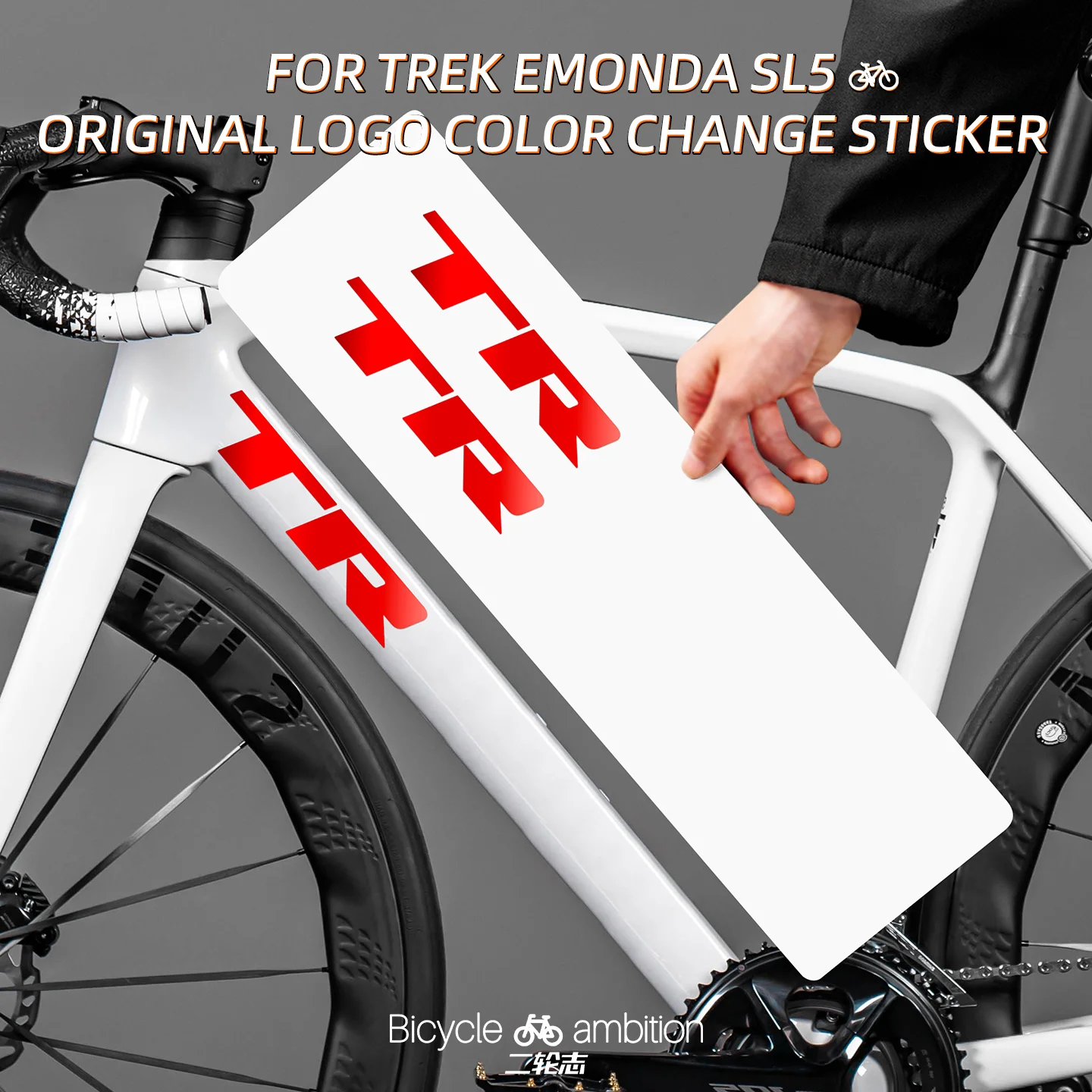 

Made for TREK Emonda SL5 Road Bike Stickers - Logo Color Change & Frame Decoration
