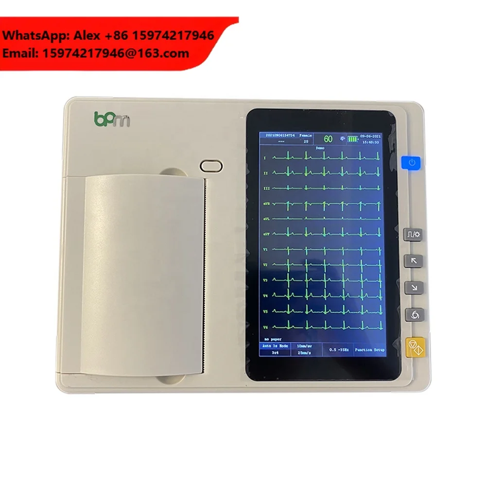 Portable Ecg Monitor 3/6/12 Channel EKG Device Veterinary Electronic Handheld ECG Machine For Heart Monitoring