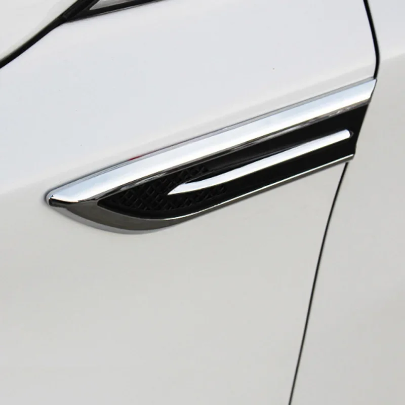Car Body Decoration False Wind Mouth Side Modification Electroplated Wind Mesh Blade Fender Sticker Exterior Decorative Sticker - view 5