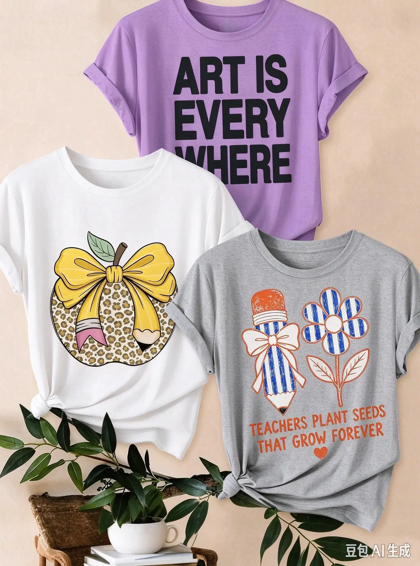Teachers Plant Seeds T Shirt Women Retro Leopard Pencil Flower Graphic Tee Cute Back to School Outfits Teacher Appreciation Gifts