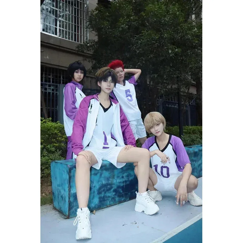 

Аниме Haikyuu Косплей Костюм Shiratorizawa Средняя Школьная Спортивная Одежда Волейбольный Клуб Джерси Униформа Tendou Satori Футболка Полный VCX