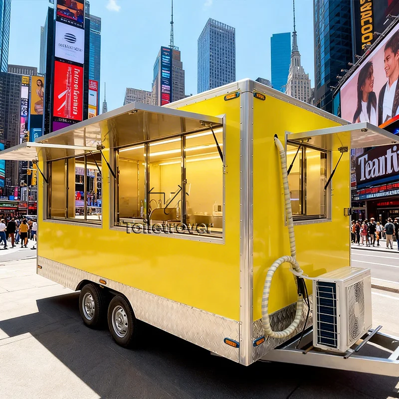 Mini Cheap Wholesale Food Trailer Cart Charcuterie Sausage Commercial Food Trailer Ramen Unique Custom Food Truck Para Cafeteria