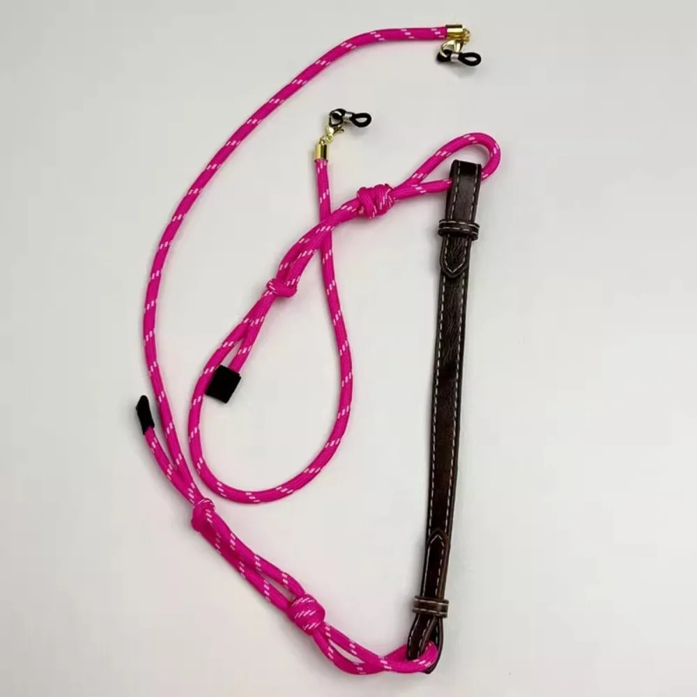 

Нейлоновая веревка для очков с защитой от падения, цепочка для очков, красочная цепочка для солнцезащитных очков из искусственной кожи, держатель, ремни, ремешок для хранения очков