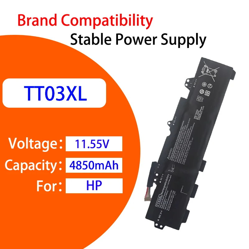 

Сменная аккумуляторная батарея премиум-класса, совместимая с HP 755 850 G5 G6 ZBook 15U G5 G6 TT03XL, 11,55 В, 4850 мАч, безопасная и долговечная батарея