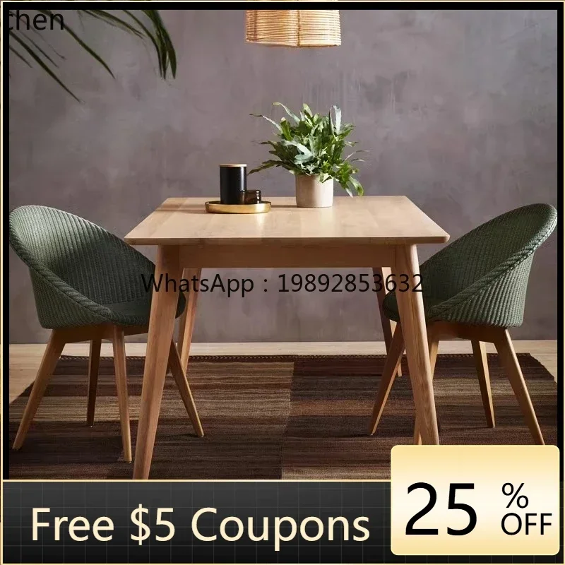 u12HTT Outdoor Leisure Rattan Solid Wood Tables and Chairs Courtyard Terrace Balcony Hotel B & B Villa Waterproof Sun Protection