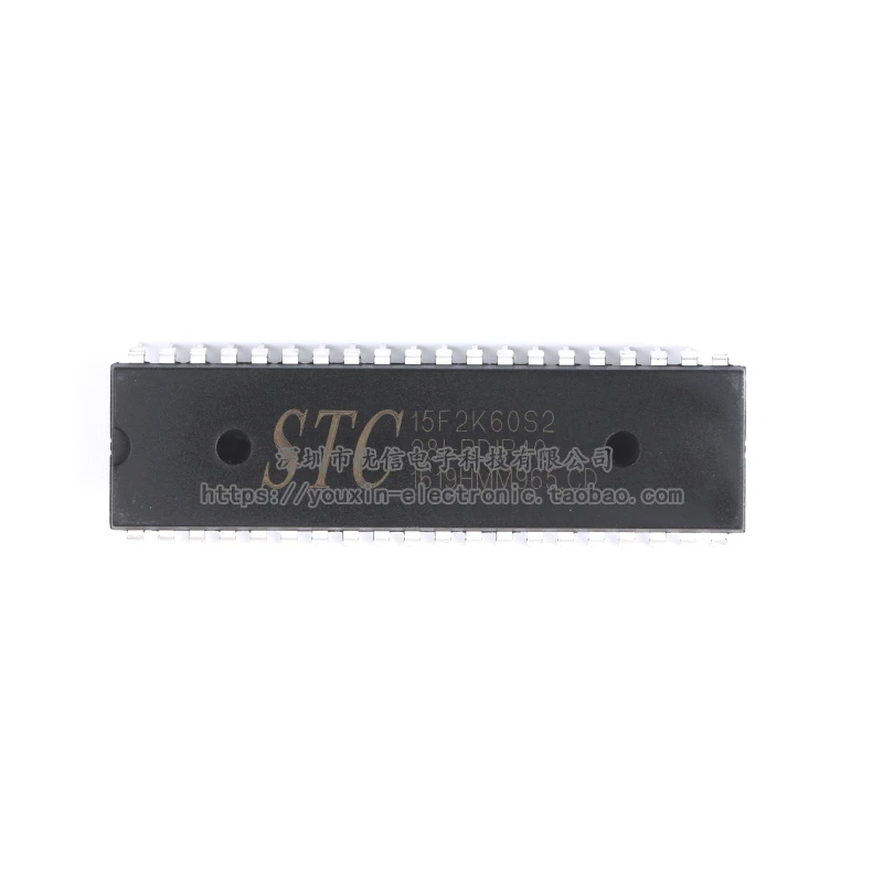 Free shipping   STC15F2K60S2-28I-PDIP40  IC     10PCS