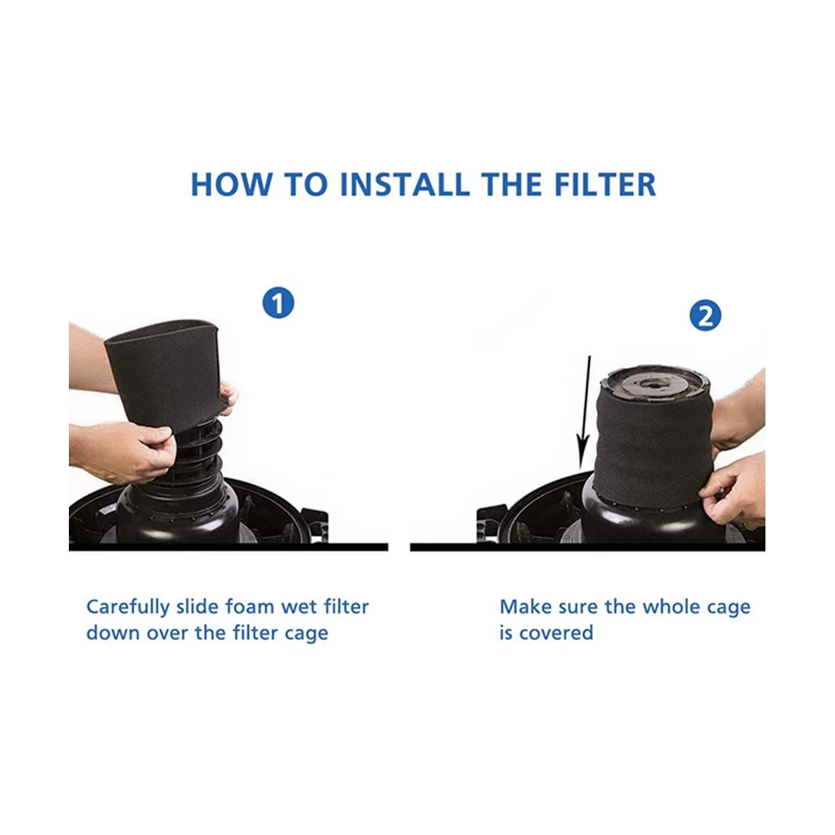 เครื่องบดกาแฟโฟม VF2001แขนโฟม6แพ็ค90585 9058500สำหรับร้านค้าเครื่องดูดฝุ่นแบบเปียกแห้งดูดฝุ่นอะไหล่ทดแทน