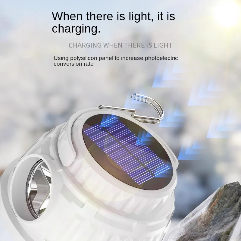 Solar Outdoor Lights Long Battery Life Tent Lighting Emergency Light Charging Hanging Light CampingLight