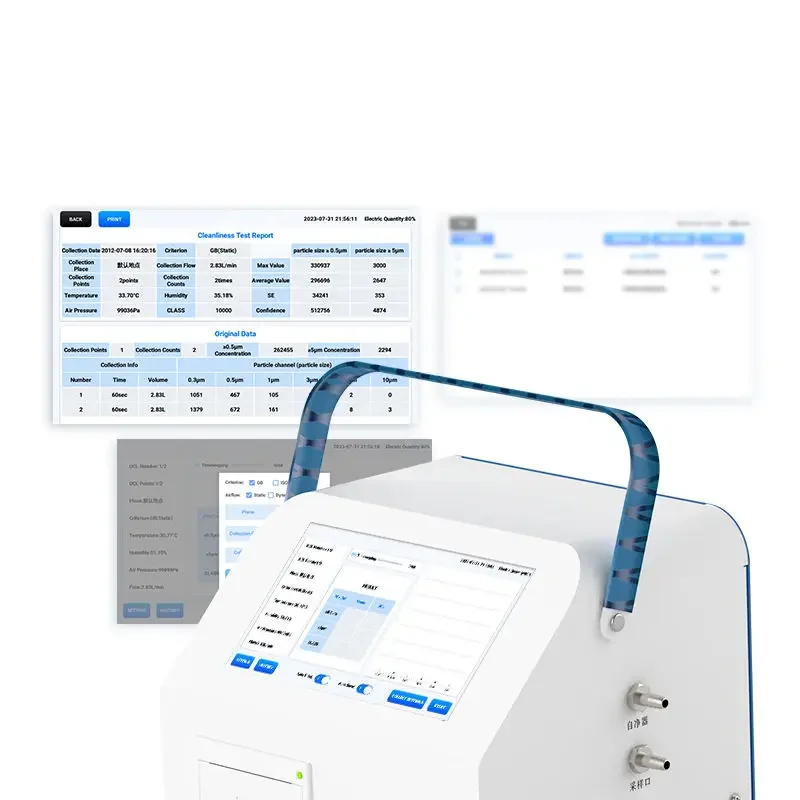 New  Dust Particle Counter Room Cleaning Detector Testing Equipment