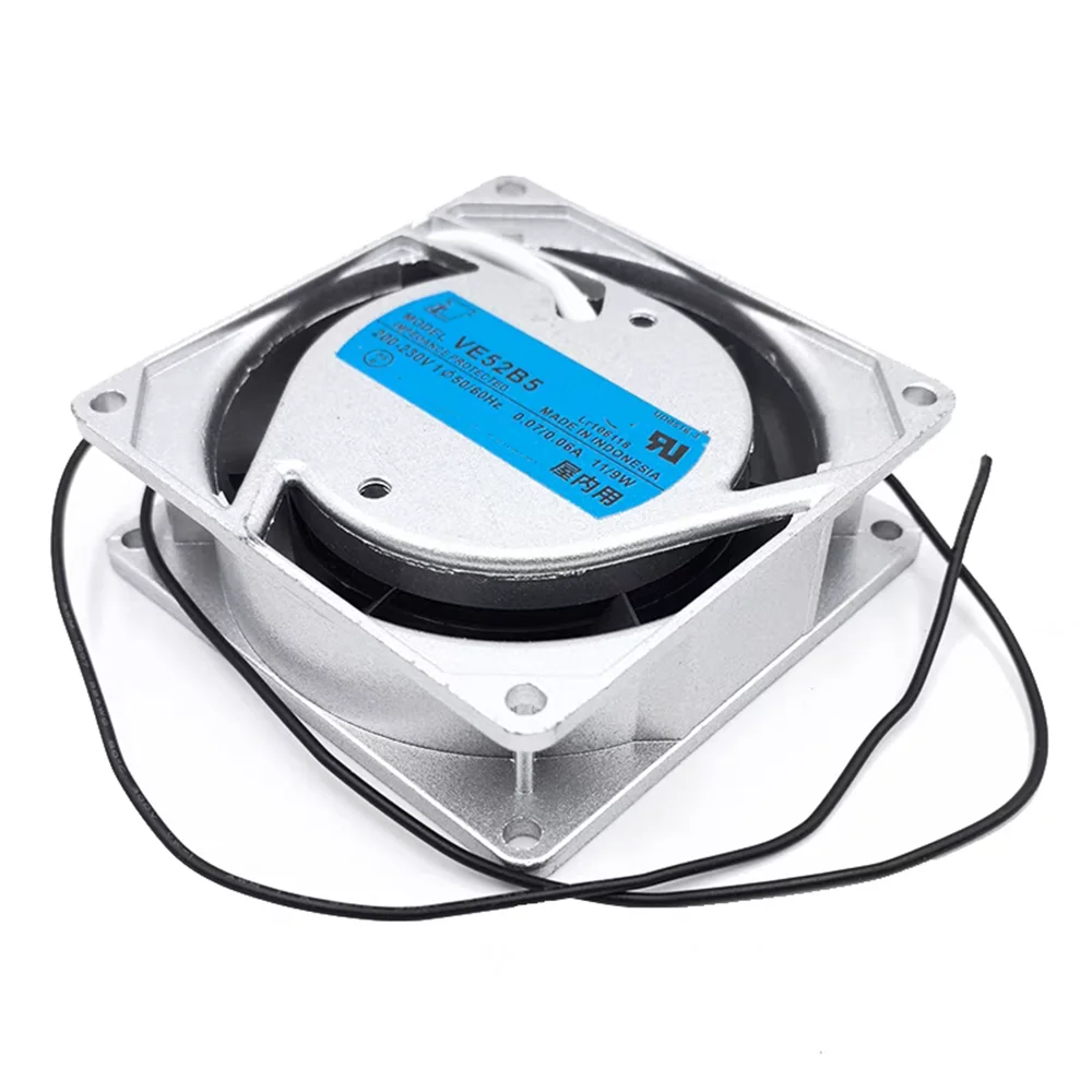 مروحة تبريد VE52B5 AC 208-230V 0.07/0.06A 11/10W 8cm 8025 80x80x25mm 2-Wire