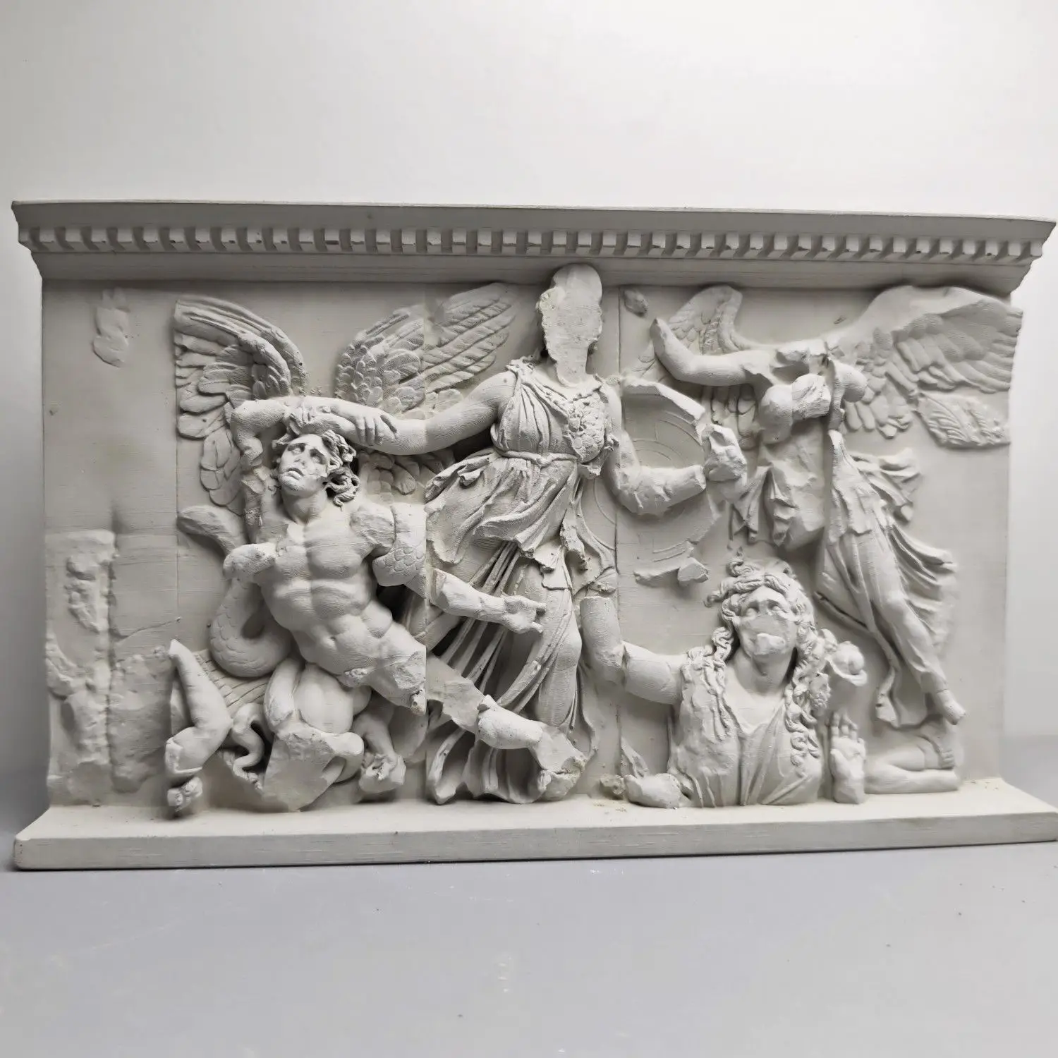 Cement Classical Art Hellenistic Period Pergamon Relief Ornaments Vintage Figures Sculptures Statues Crafts Aesthetic Decoration