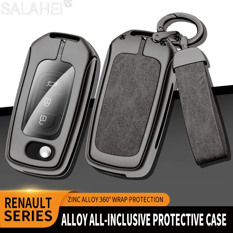 

Zinc Alloy Car Key Cover Case Shell Holder For Renault Kadjar Captur Megane Sandero Stepway Logan Clio 5 Arkana 2021 Accessories