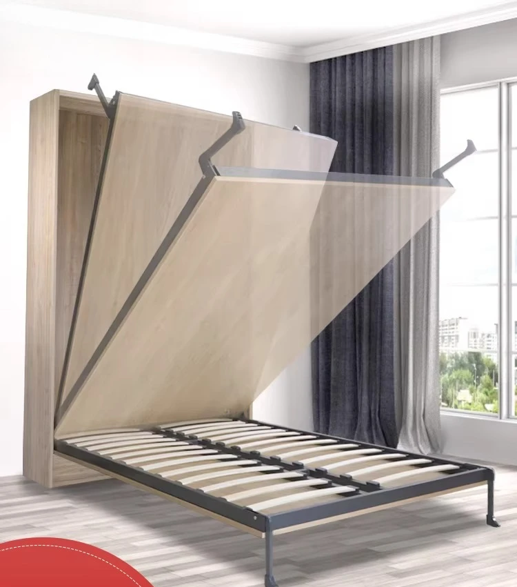 

Невидимая кровать, фурнитура, аксессуары, бытовая многофункциональная маленькая квартира, складная кровать с передним боковым клапаном, настенная кровать на балконе, вращающаяся