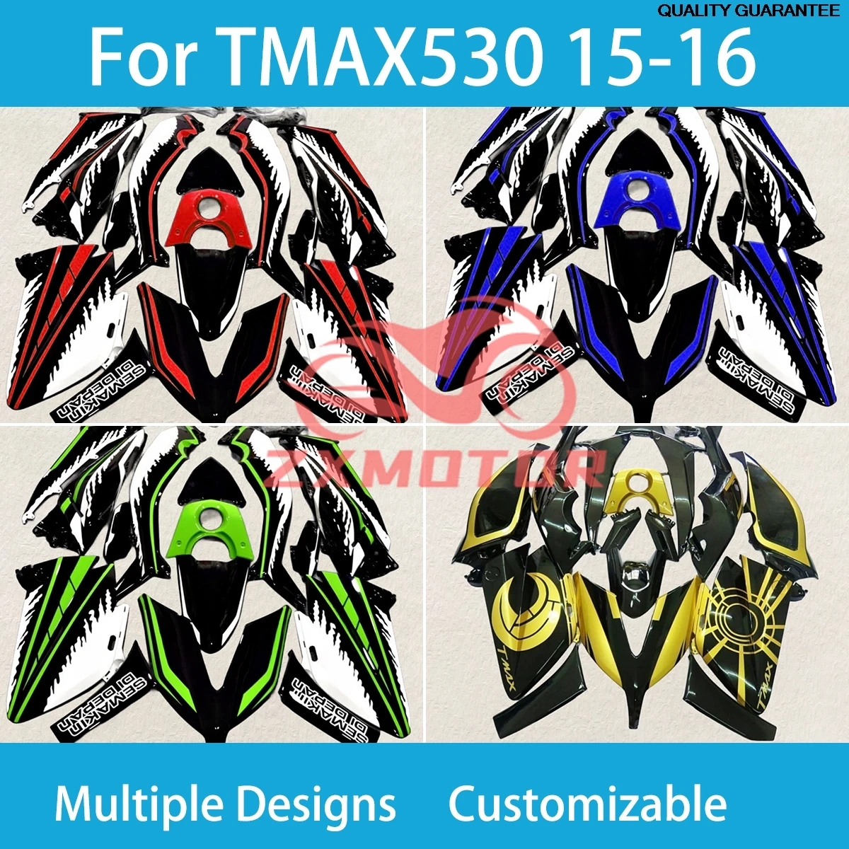 TMAX530 15 16 Body Works Cover Fairings for YAMAHA T-MAX530 2015 2016 Motorcycle Accessories ZXMT Fairing Kit ZZ05