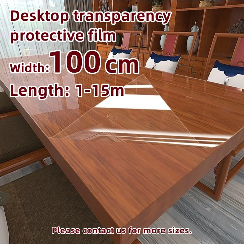 

Wooden marble scratch resistant and heat-resistant furniture, self-adhesive high-definition transparent desktop protective film