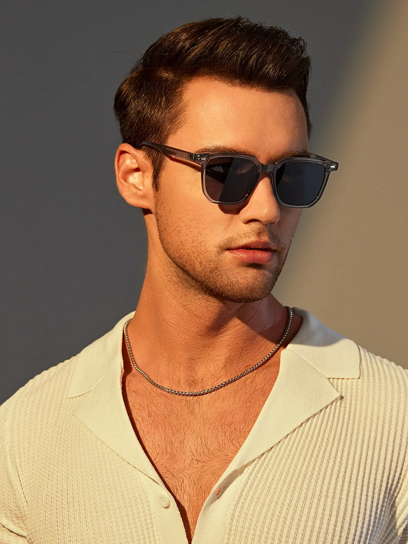 1/2/3PC Plastic Square Frame Classic Decorative Sunglasses Daily Travel Driving