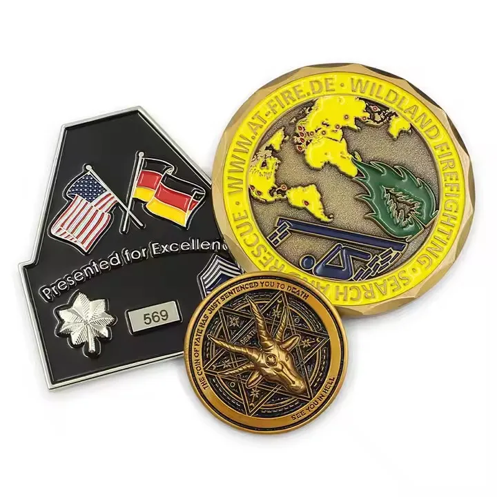 

Metal Crafts Manufacture Wholesale Cheap Price Promotional Gifts Souvenir 3D Challenge Coin Antique Custom Commemorative Coin