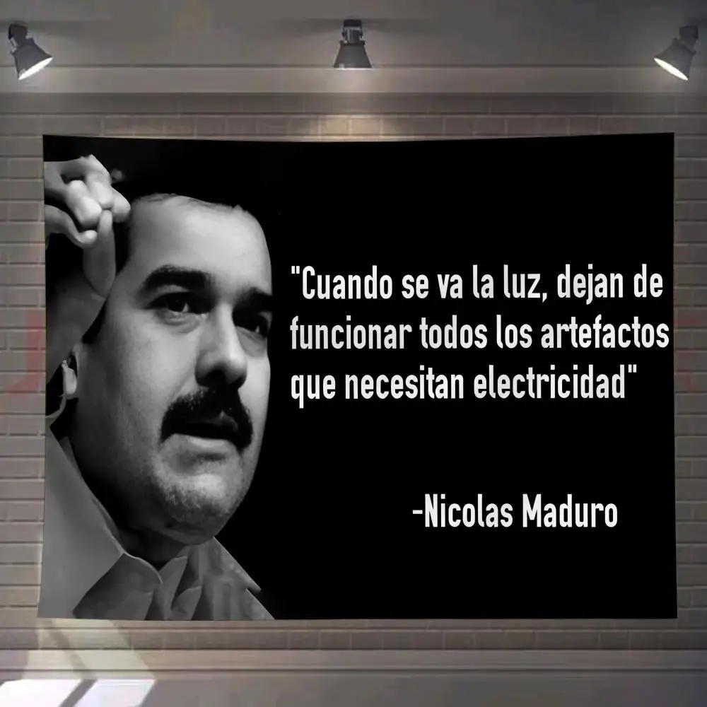 

N-NicolasS M-MaduroS Venezuela Tapestry Custom Living Bedroom Party Dormitory interior Wall bohemian Decoration Attached clip