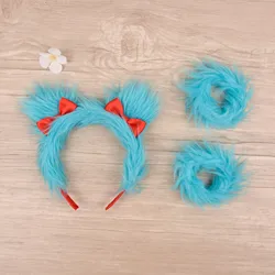 Blue 3pcs Headband Cosplay Hair Accessories Cartoon Headband-HalloweenChristmas Festival Theme Party Anime Cosplay