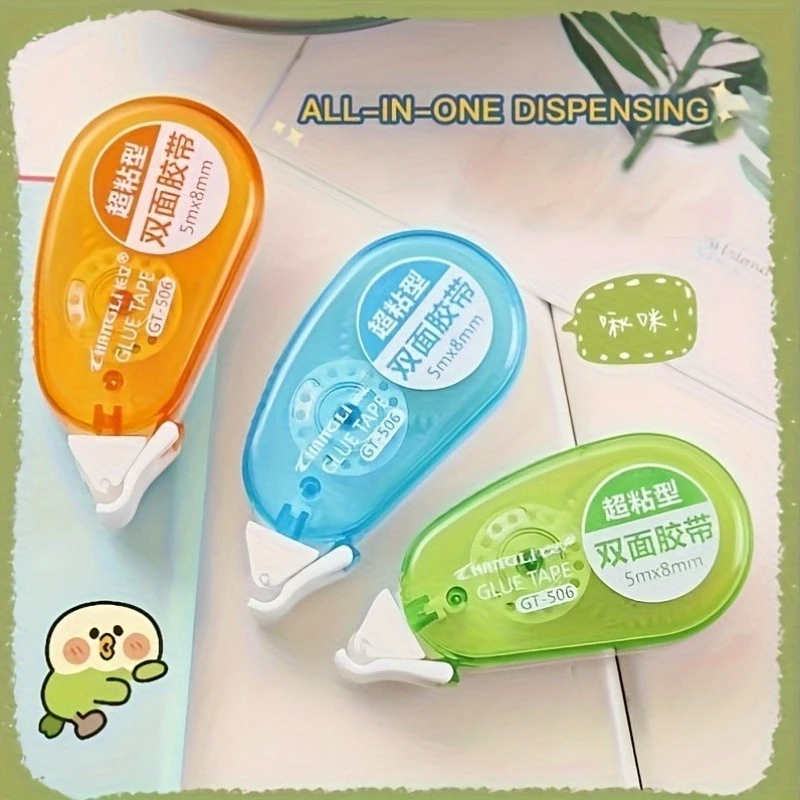 高粘度両面テープ 8mm×5m スクラップブッキング、クラフト、手作りオフィス文具、事務用品に最適