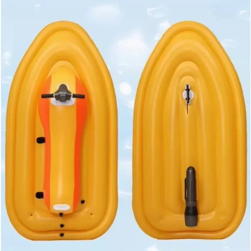 

Remote Control Electric Motorized Inflatable Jet Ski Boat Water Floating Motor Boat With Electric Propeller Motor