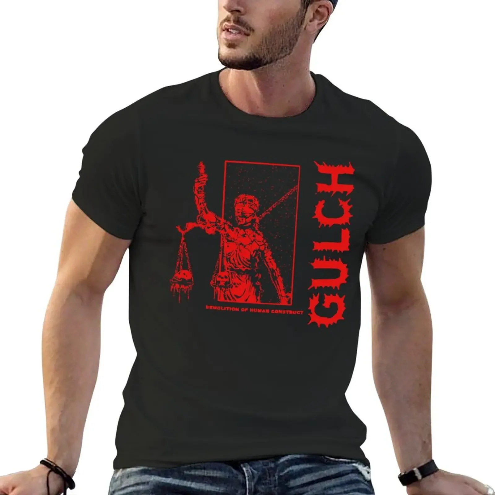 GULCH RED T-Shirt heavyweights hippie clothes anime figures kawaii clothes mens champion t shirts