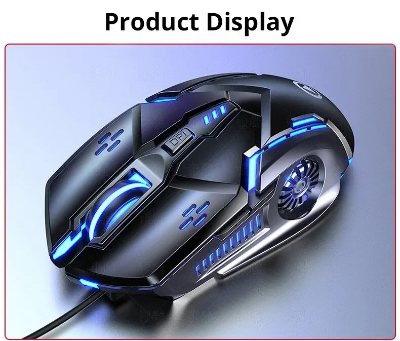 

Wired Mouse BackLight High Sensitivity 6 Keys Macro Programming Gaming Mechanical Mouse For Game Computer Tablet PC