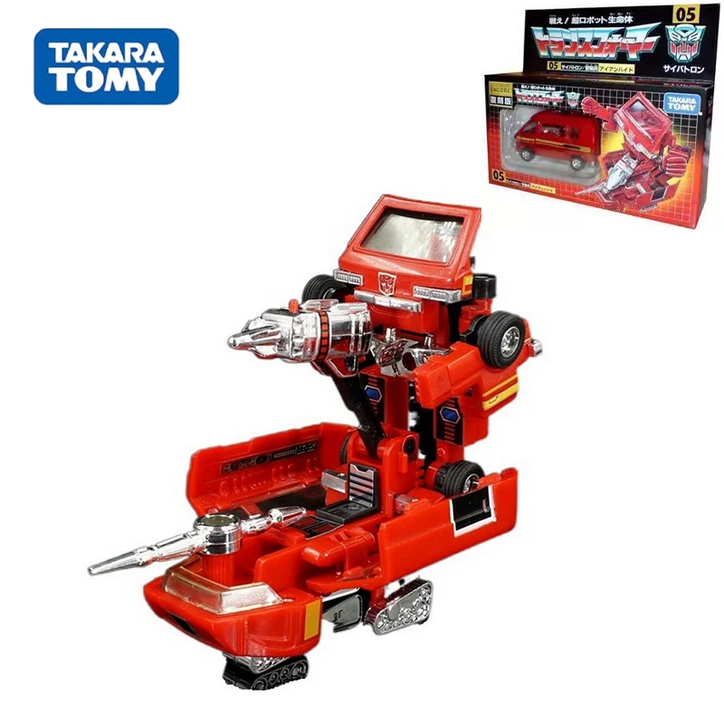 

In Stock Original Hasbro TAKARA TOMY Transformers G1 Ironhide TFE05 PVC Anime Figure Action Figures Model Toys