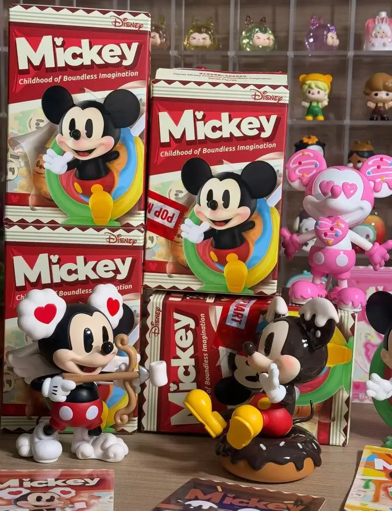 Disney Blind Box Mickey Mouse Boundless Series Toys Cute Colorful Handmade Model Ornament Children'S Birthday Gift