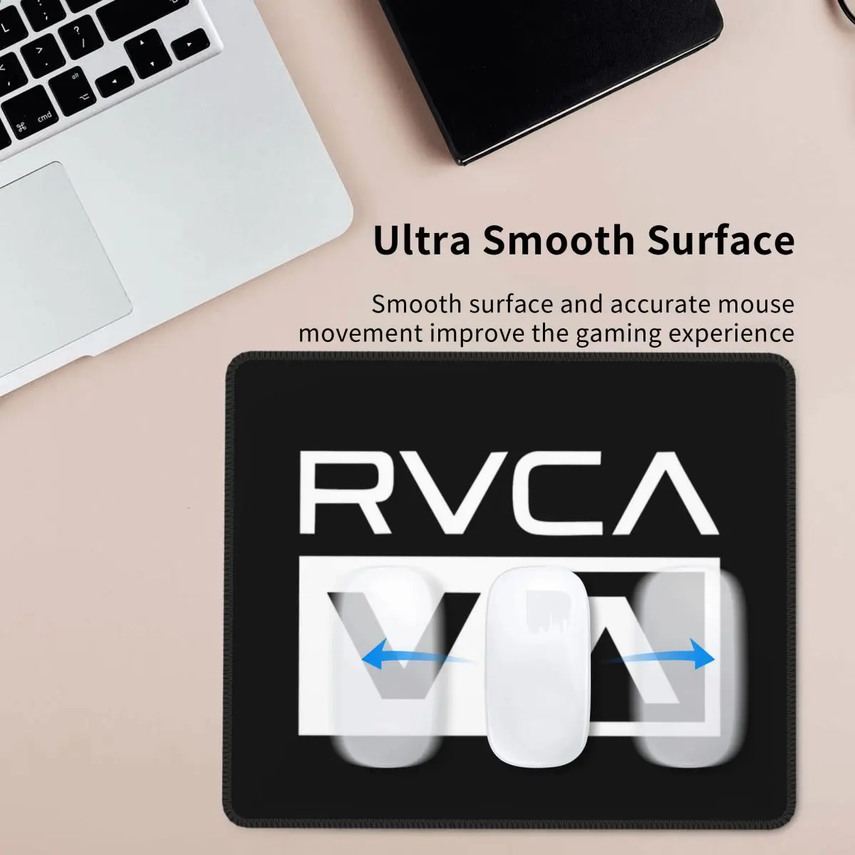 Alas Mouse Pakaian Rvca Putih Alas Mouse Keyboard Komputer Alas Meja Laptop PC Gaming Alas Meja Aksesori Kantor