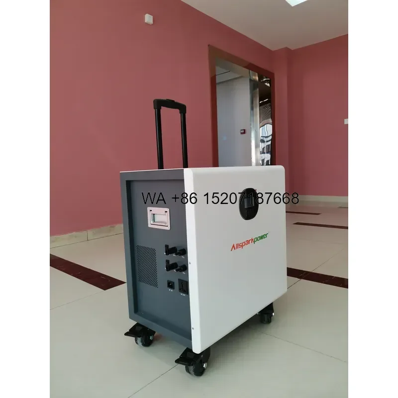 Wmwmnu 48V LiFePO4 Battery Pack 4.8KWH All In One Residential Use 3KW Solar Energy Power Storage System Grid Power Backup