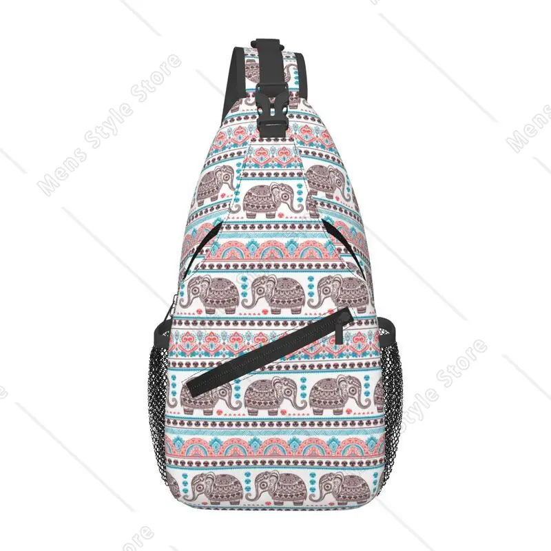 

Пользовательский африканский племенный этнический слон слинг нагрудная сумка через плечо рюкзак для мужчин велосипедный рюкзак для кемпинга