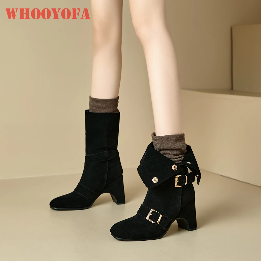 2025-nouveau-hiver-mature-noir-kaki-femmes-mi-mollet-bottes-decontracte-talon-haut-dame-chaussures-plus-petite-grande-taille-10-32-42-45-48